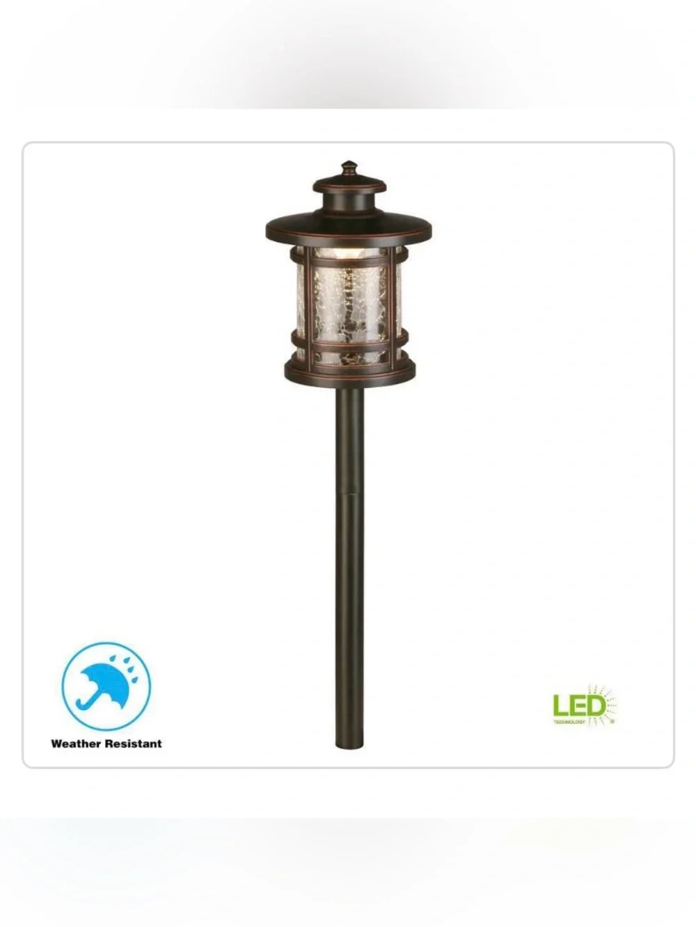 New Hampton Bay Birmingham Bronze Path Light